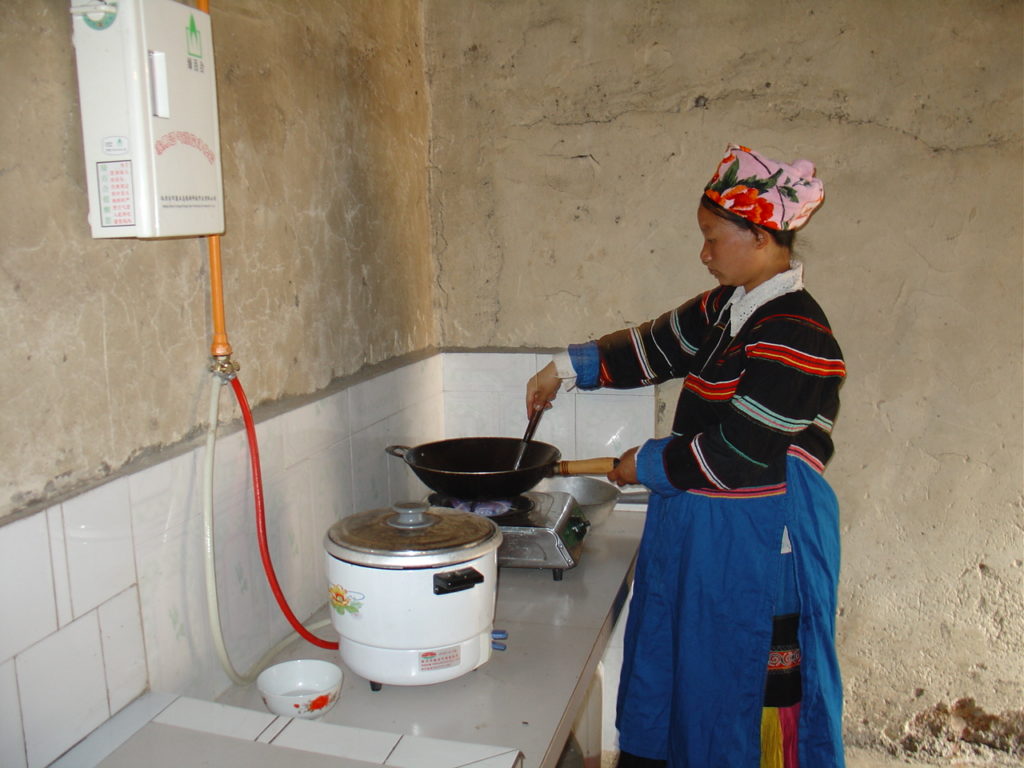 La distribution de biodigesteurs en Chine