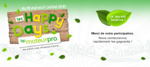 Retour sur le jeu LES HAPPY DAYS avec bp MoteurPro