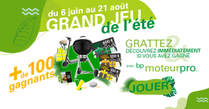 Le Grand Jeu de l’été : tentez votre chance avec le nouveau jeu de bp MoteurPro